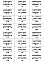 Self adhesive labels